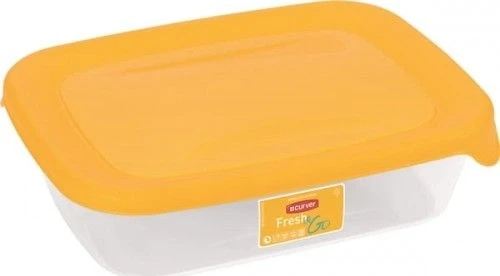 Keter CURVER MAISTO DĖŽUTĖ „FRESH&GO” 0,5L /GELTONA/SKAIDRI