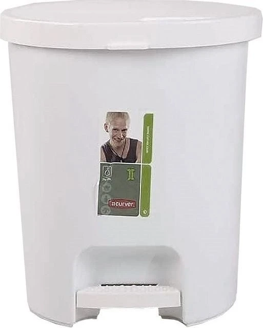 Curver / Keter Keter CURVER ŠIUKŠLIADĖŽĖ SU PEDALU 15L /BALTA