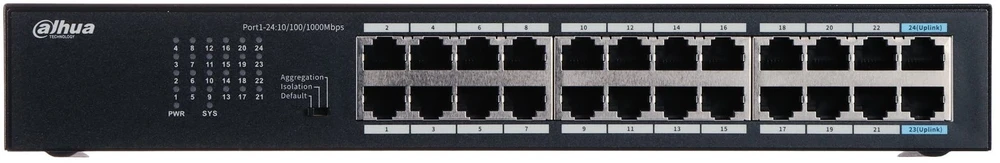 Šakotuvas Dahua Technology PRAMONINIS SWITCH'AS S3024-24GT 24 PRIEVADŲ DAHUA