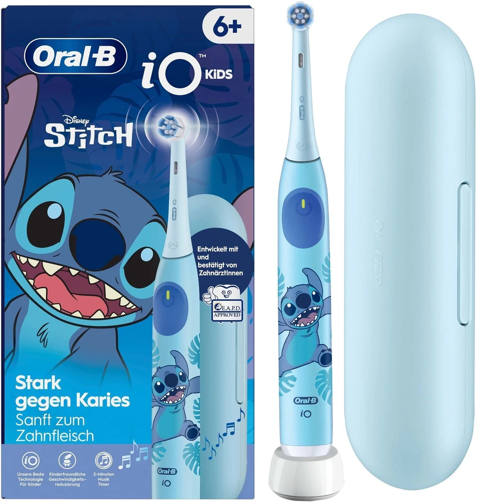 Braun Oral-B iO Kids Stitch Child Rotating dantų šepetėlis Mėlyna