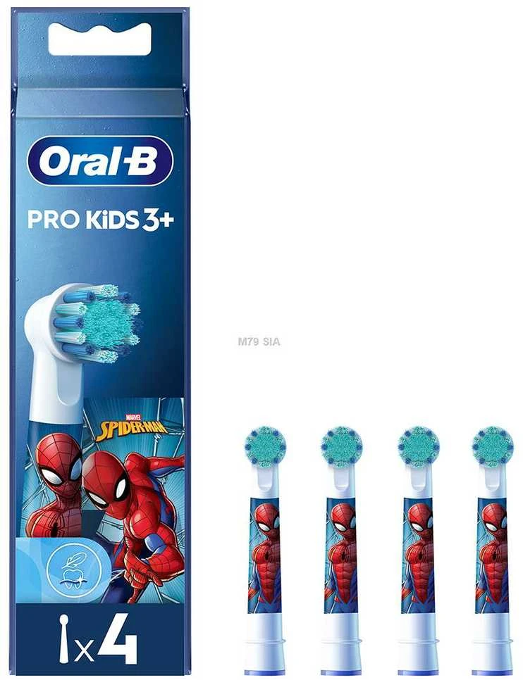 Oral-B Kids Heads Spider-Man Replacement Dantų šepetėlis Head