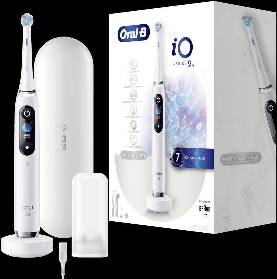 ORAL-B iO Series 9N Elektrinis dantų šepetėlis, baltos spalvos