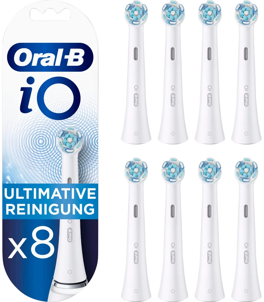 Dantų šepetėlių antgaliai Oral-B iO Ultimate Cleaning baltas 8 vnt