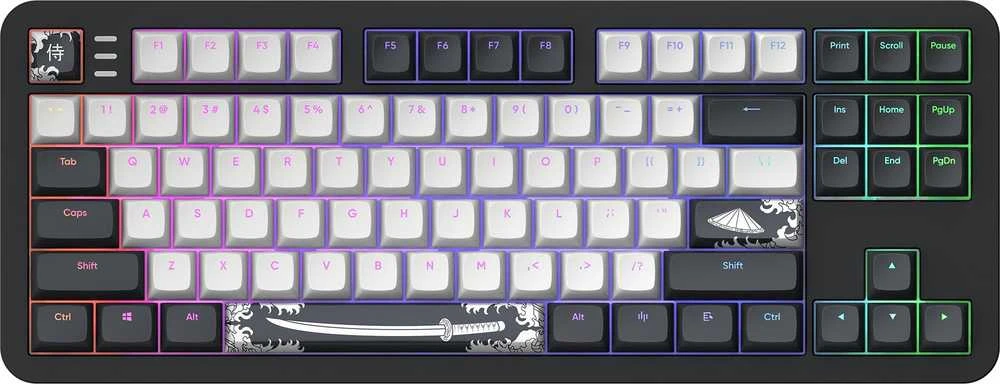 Klaviatūra Dark Project Dark Tamsus projektas ALU Bushido