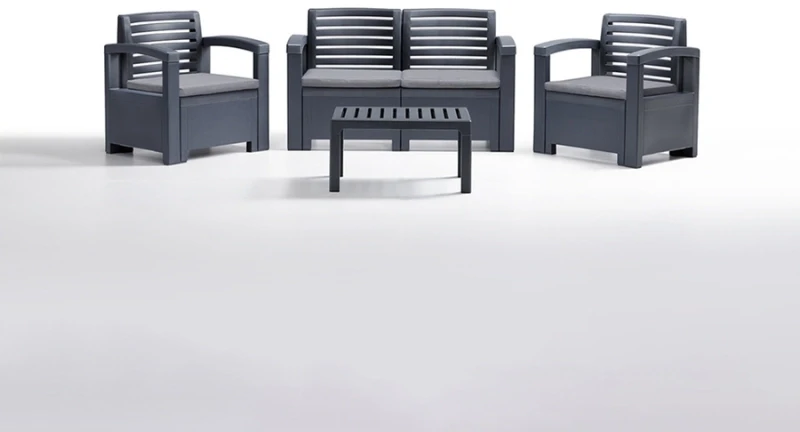 Lauko baldų komplektas Gardena Bica Sodo baldų komplektas Set Nevada 2 pilka