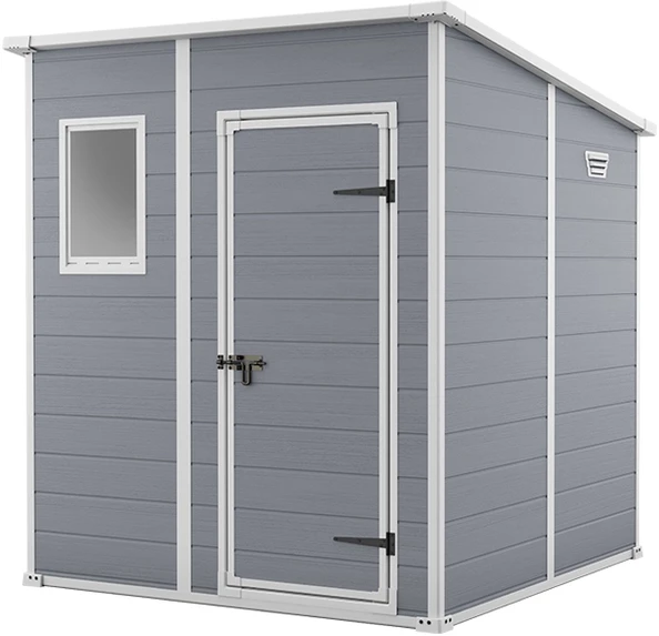KETER sodo sandėliukas MANOR PENT 6x6 pilka/balta 183,5 x 185 x 200,5cm