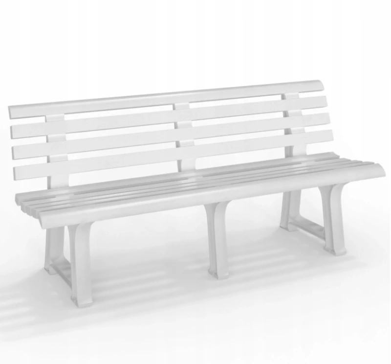 Bica Garden bench Olimpia 150x53x77cm baltas