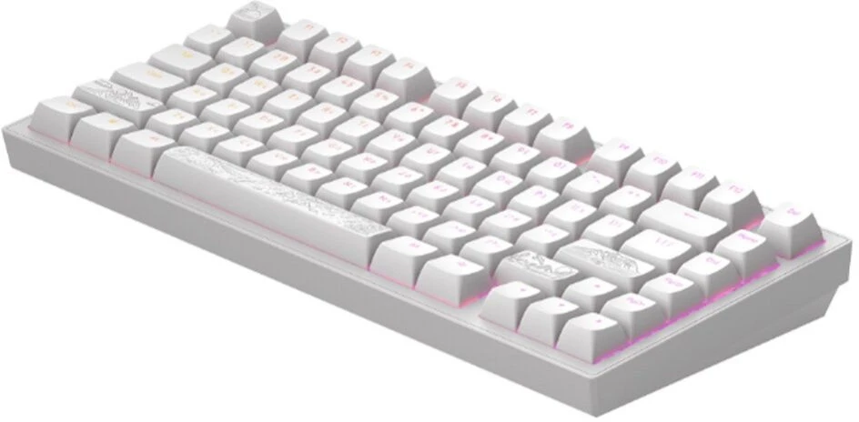 Klaviatūra Dark Project ALU81A Terra Nostra Baltas, G3MS Moonstone Switch, RU