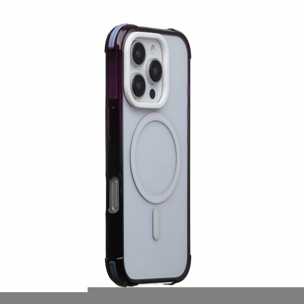 Dėklas Back Cover Evelatus Apple iPhone 16 Pro Defender Gradient Color MagSafe Juodas Violetinė