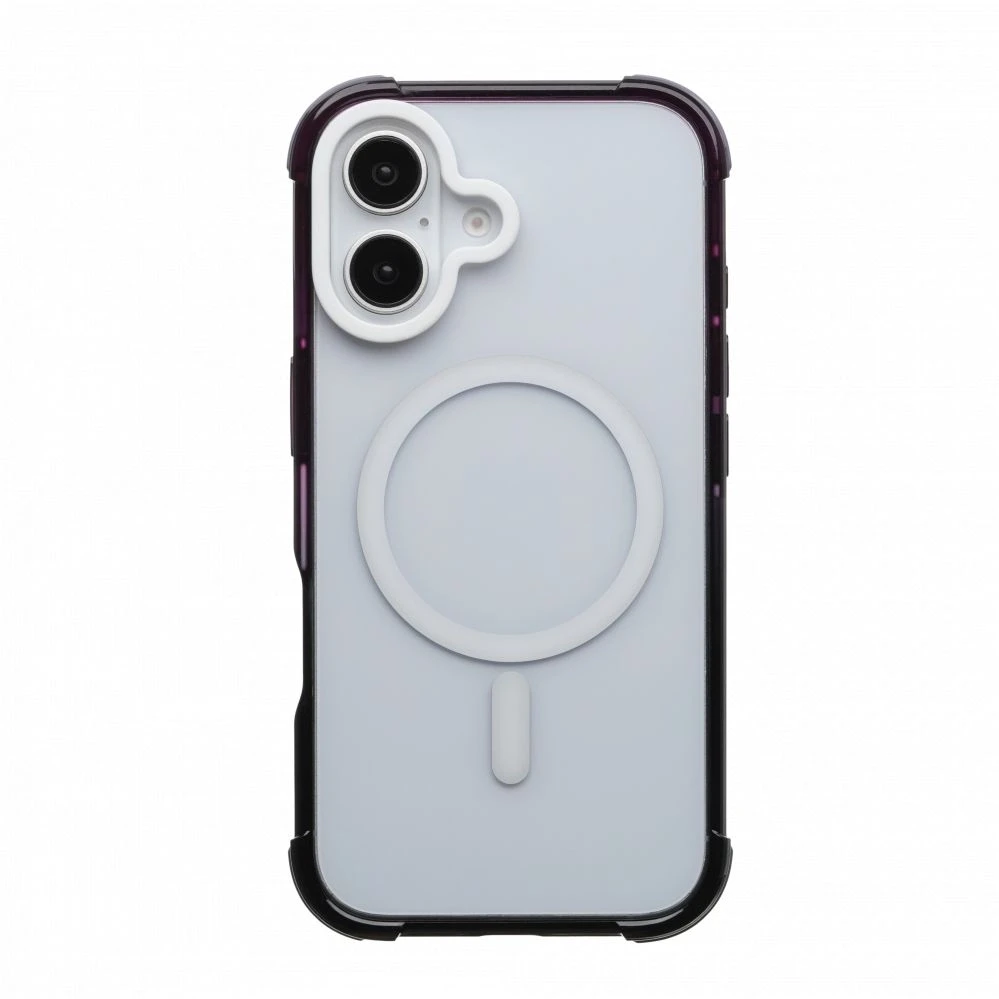 Dėklas Back Cover Evelatus Apple iPhone 16 Defender Gradient Color MagSafe Juodas Violetinė