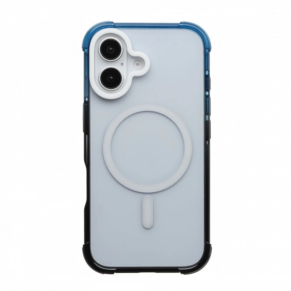 Dėklas Back Cover Evelatus Apple iPhone 16 Defender Gradient Color MagSafe Juodas Mėlyna