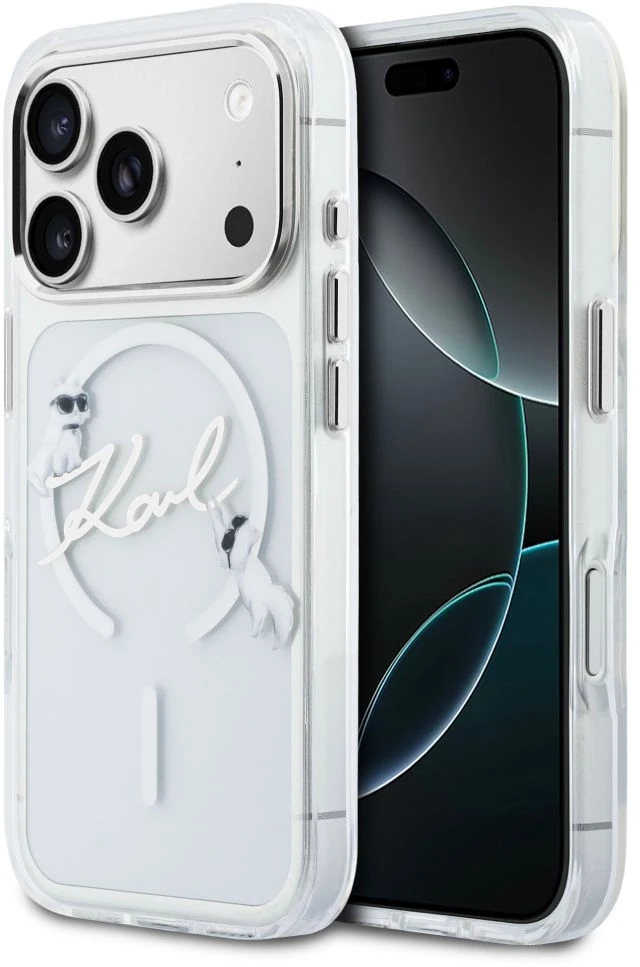 Dėklas Aizmugurējais vāciņš Karl Lagerfeld Apple iPhone 18 Pro HC MagSafe IML W/ C Karl Script Logo Transparent