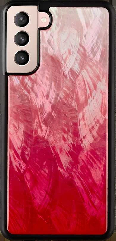 Dėklas iKins case for Samsung Galaxy S21+ pink lake juodas