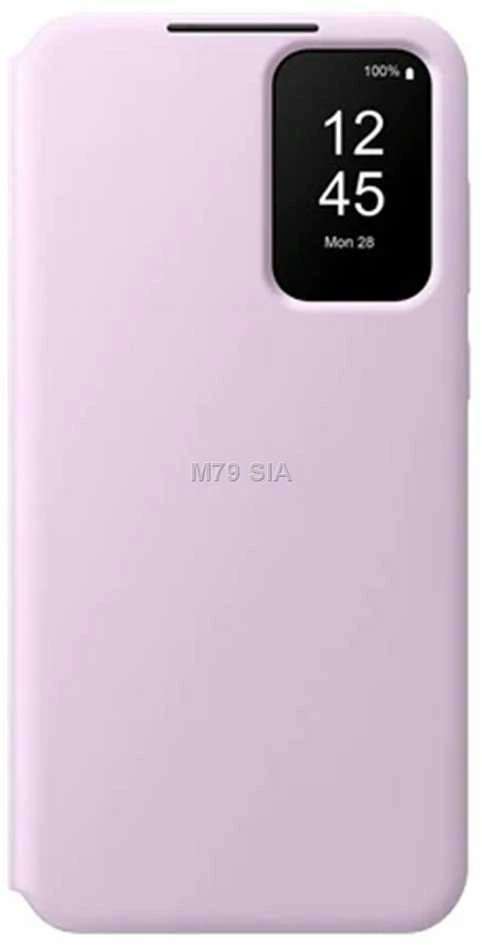 ZA556CVEGWW „Smart View“ piniginės dėklas, skirtas „Samsung Galaxy A55“, levandų spalvos (levandų spalvos)