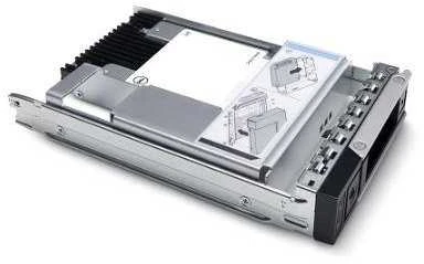 „Dell“ | 960 GB | SSD SATA skaitymo intensyvus 6 Gbps 512e 2,5 colio su 3,5 colio hibridiniu laikikliu, karštojo prijungimo, S4520