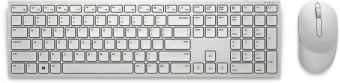 Dell | Klaviatūra ir pelė | KM5221W Pro | Klaviatūros ir pelės rinkinys | Wireless | su pele | Russian | Baltas