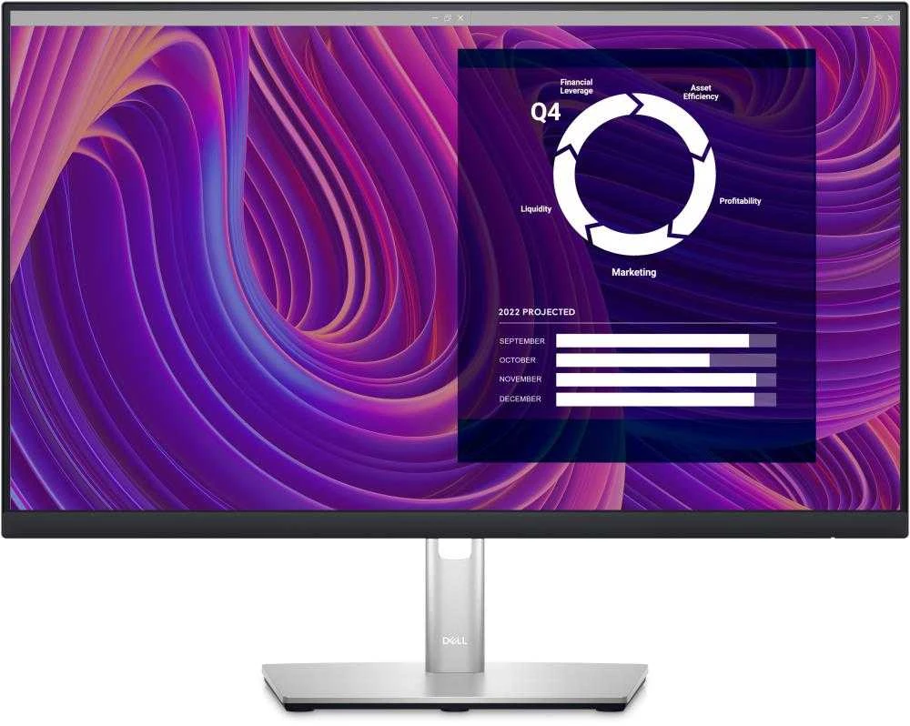 Monitorius Dell P2423D, 23.8", IPS, 2560x1440, 16:9, 60 Hz, 5 ms reakcijos laikas, 300 cd/m², Reguliuojamas aukštis ir pasvirimas, 210-BDEG