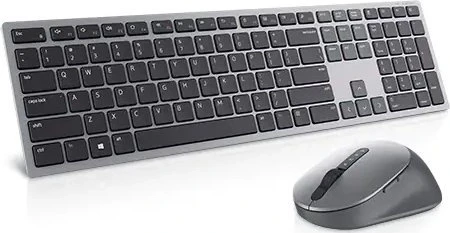 Dell Premier Multi-Device Klaviatūra ir pelė KM7321W Klaviatūros ir pelės rinkinys Wireless Batteries included EN/LT Titan pilkas