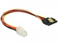 Delock SATA 15-pin - 4-pin, 0.2 m, Oranžinė (85519)