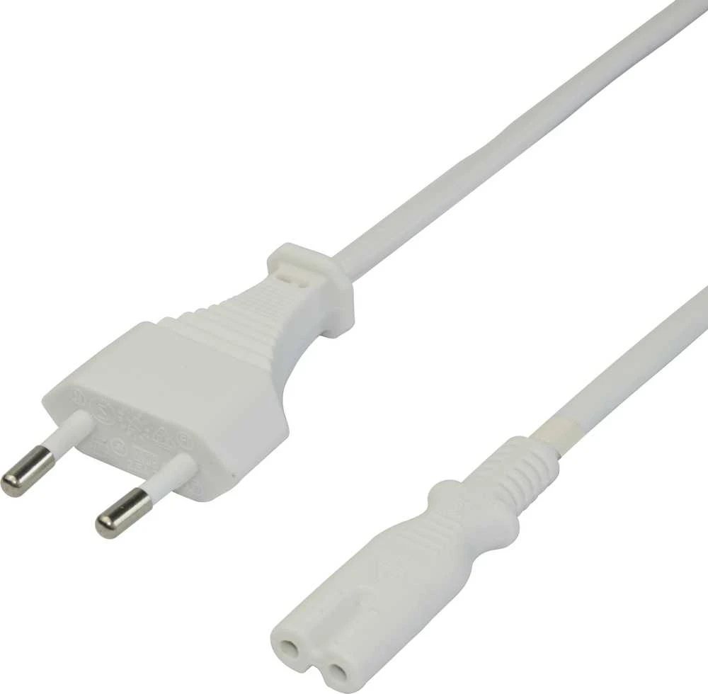 Maitinimo laidas DELTACO CEE 7/16 - C7, 1,5m, baltas / 1902293