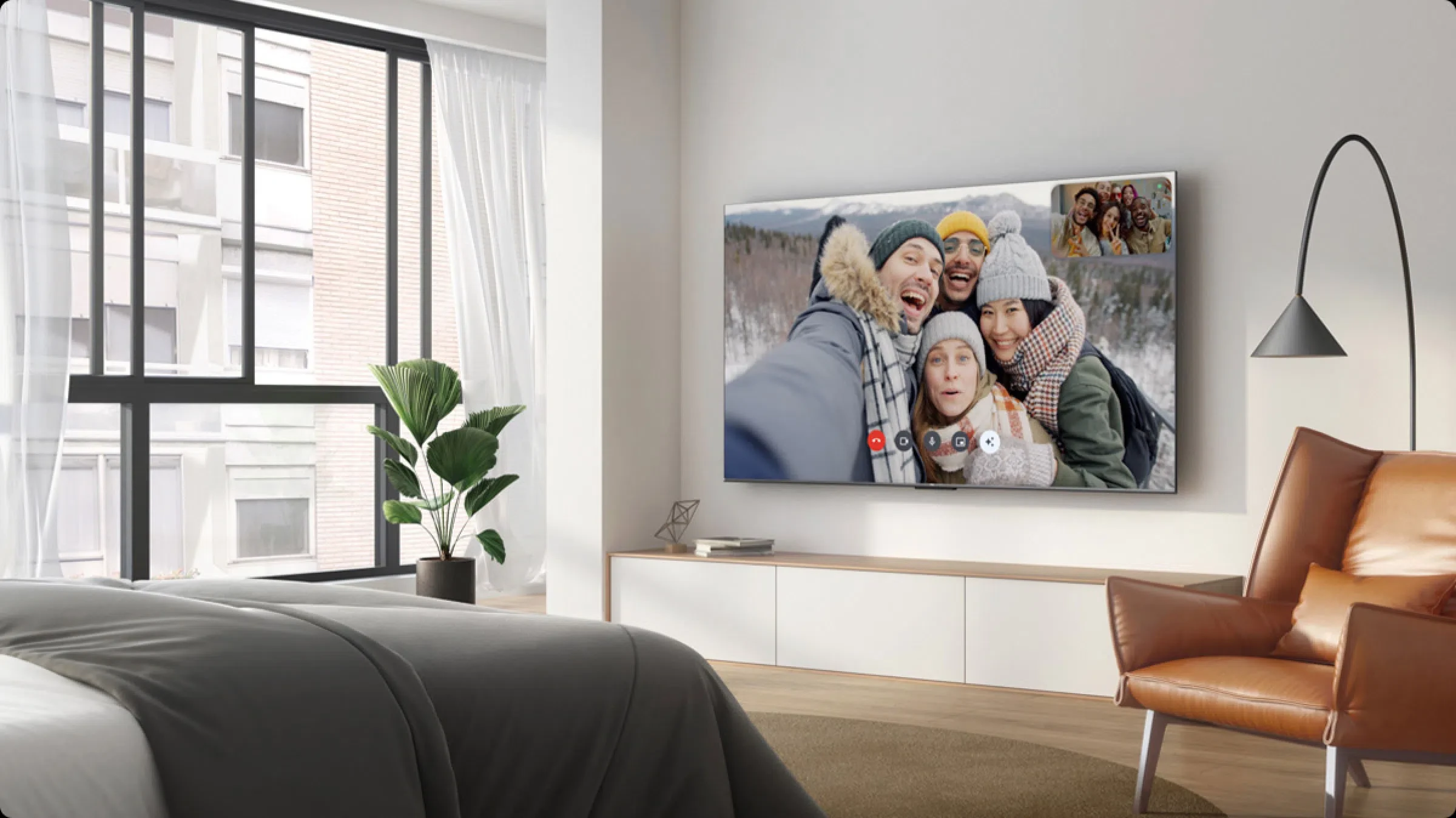 TCL TV Q7C Premium QD-Mini LED televizorius, 139.7 cm | 55Q7C aprašymas - Prekės nuotrauka