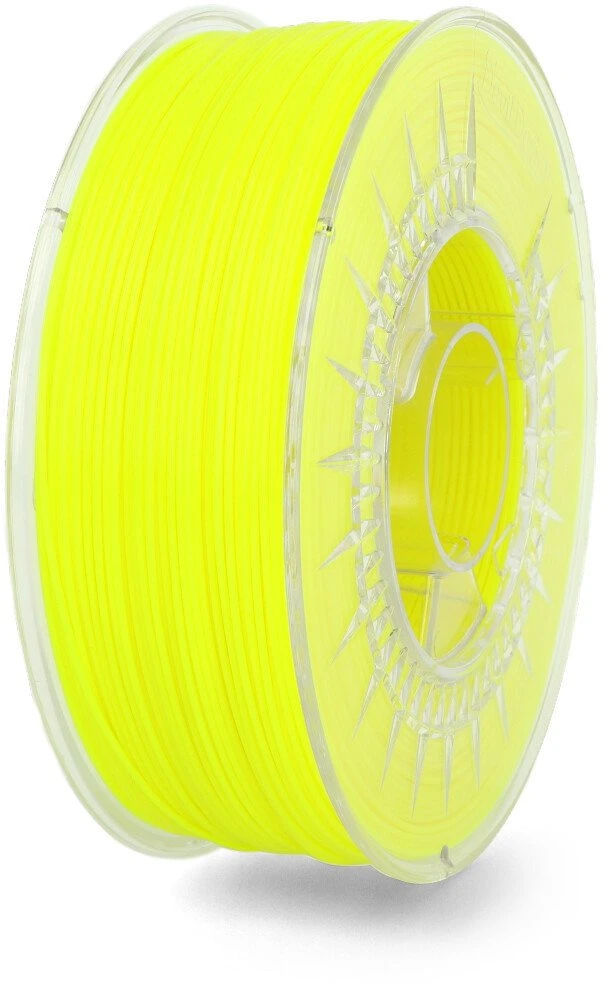 3D plastikas Devil Design PLA 1.75mm 1kg - Super Geltona