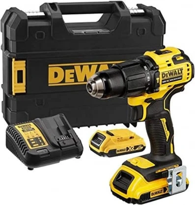 Dewalt 18V XR Kompaktiškas bešepetėlinis smūginis suktuvas-gręžtuvas DCD709D2T-QW
