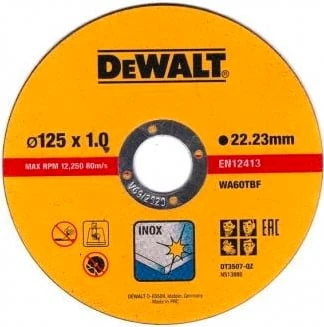 Dewalt Pjovimo diskas DT3507-QZ | 125x1.0
