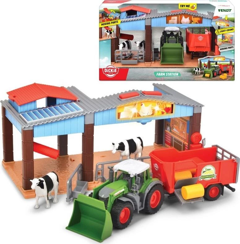 „Dickie Farm Station Farma“ traktoriaus ūkininko karvė