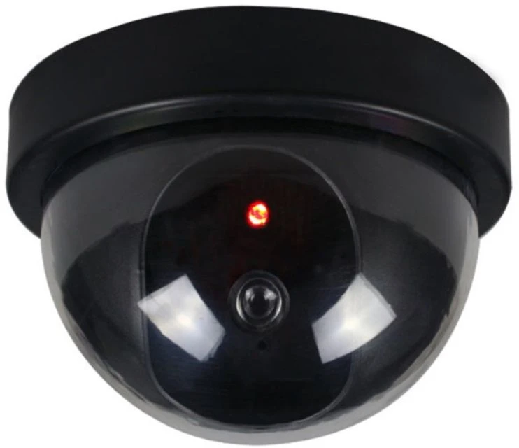 Dėklas iWear SC1 CCTV Ārējā Mājas Drošības Dummy Viltus Kameras ar mirgojošu sarkano gaismu 2x AA baterija Melna