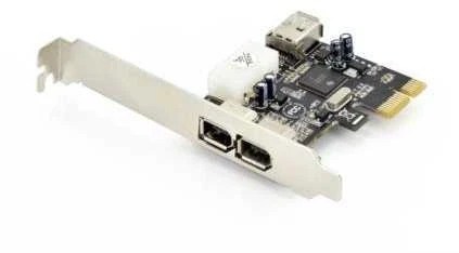 Assmann Electronic DIGITUS IEEE 1394a sąsajos kortelė PCIexpress 3 prievadas 1x int. 2x išorinis Uostai