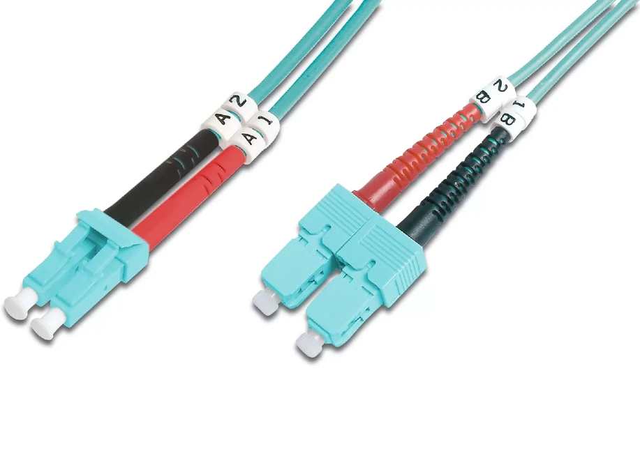 Assmann Electronic DIGITUS LWL patchable LC/SC 50/125 3m daugiamodis dvipusis behalogeninis su protokolu OM3