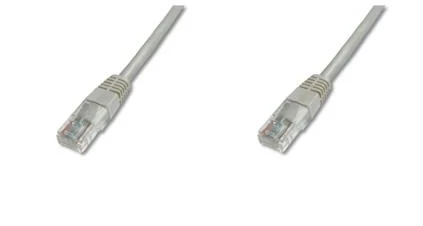 Assmann Electronic DIGITUS CAT 5e U-UTP patch kabelis PVC AWG 26/7 ilgio 3m spalvotas pilkas