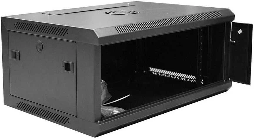 Assmann Electronic DIGITUS DN-W19 04U/450/B Sieninė spintelė 4U 600x450mm juodas RAL 9004
