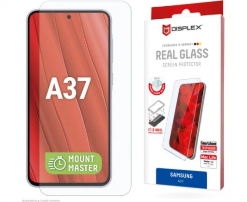 „Samsung Galaxy A37“ tikras ekrano stiklas MM, pagamintas iš „Displex“ skaidraus stiklo