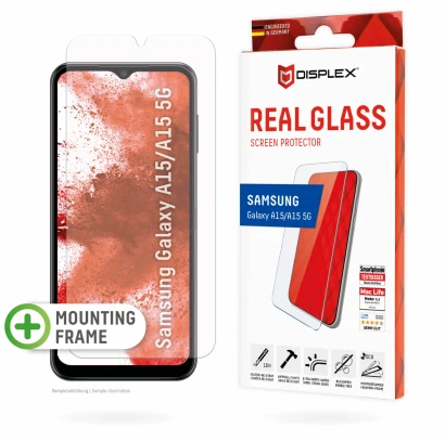 Samsung Galaxy A15/15 5G 5G Tikras 2D stiklas, pagamintas iš „Displex Transparent“