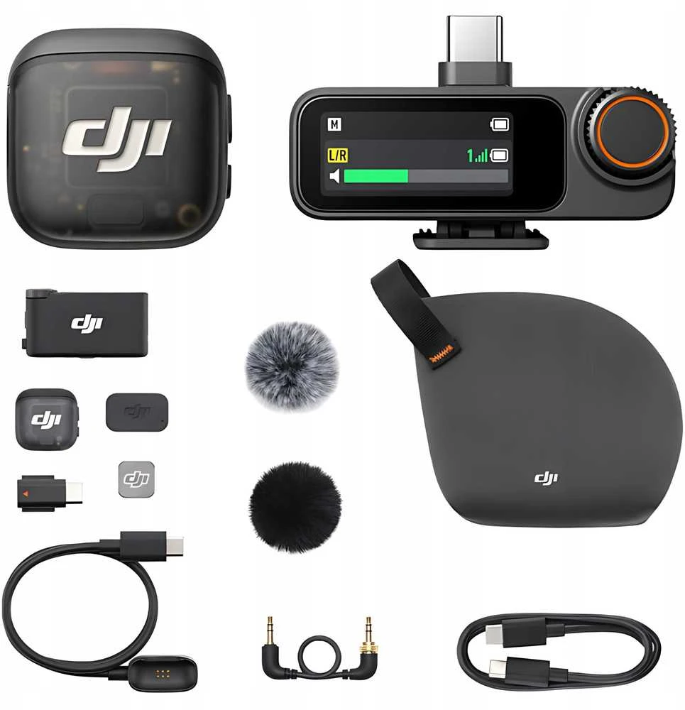 DJI mikrofonas 3 (1 siųstuvas + 1 imtuvas)