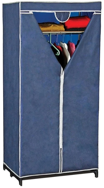 Songmics ORDINETT Armadio Jolly 75x50x160cm mėlynas