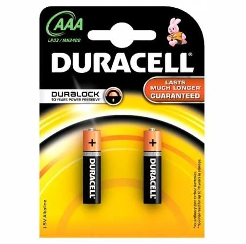 Baterija - Duracell AAA LR03 1.5V Alkalinė 2-vnt.