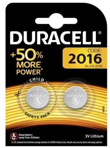 Duracell DL2016, CR2016, 6016, E-CR2016, SB-T11 3V 2B ličio baterija