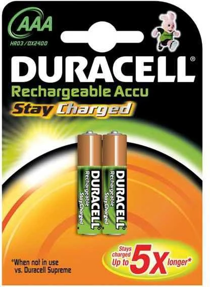 Duracell 203815 buitinė baterija Įkraunama baterija AAA Nikelio-metalo hidridas (NiMH)