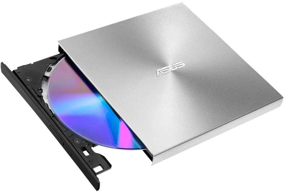 Išorinis DVD įrašymo įrenginys Asus ZenDrive U9M USB/USB-C, Sidabrinis