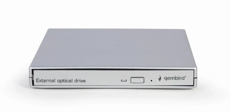 Kietasis diskas GEMBIRD EXTERNAL DVD DRIVE USB 2.0 Sidabrinis