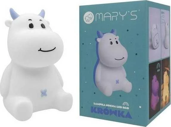 Eco Light Mary’s lampka nocna led krówka mėlyna