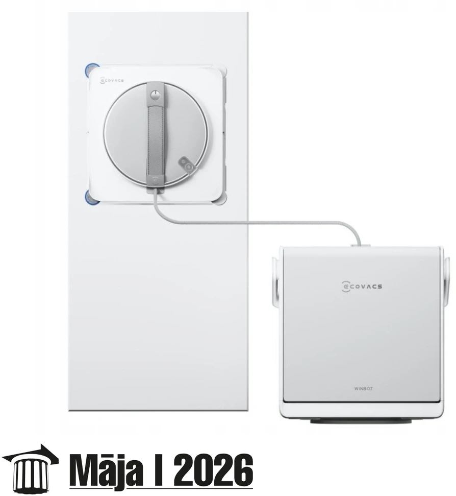 Langų valymo robotas Ecovacs WINBOT W2S OMNI, 8000 Pa, Baltas