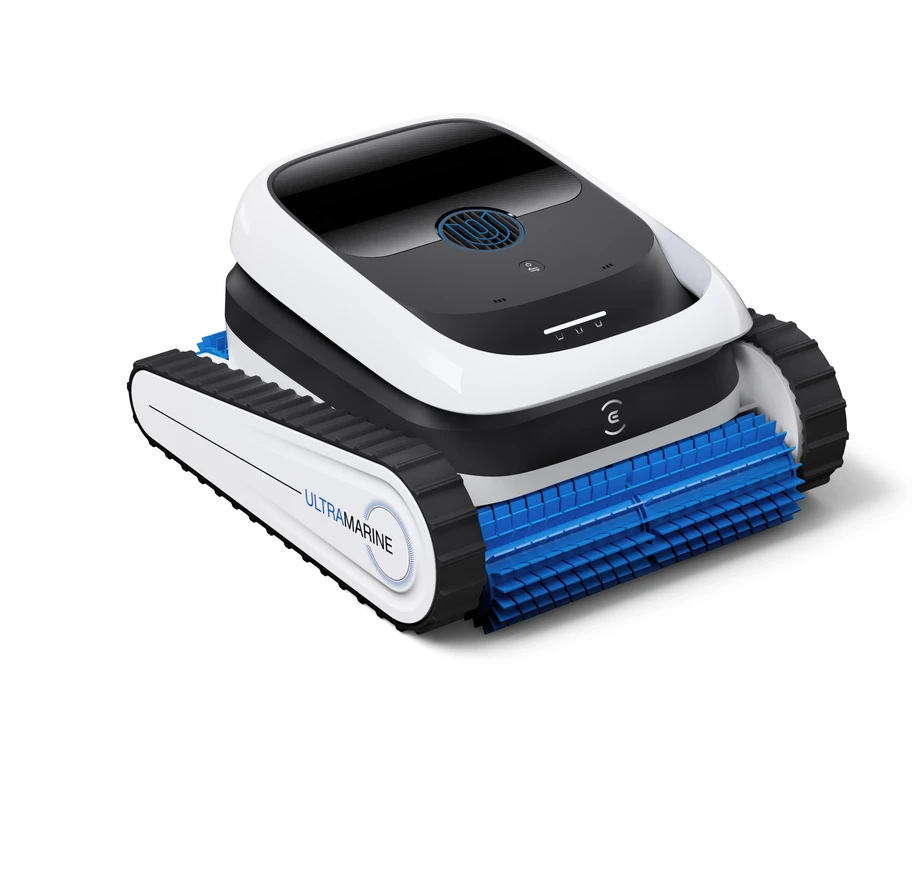 Ecovacs ULTRAMARINE P1 | Robotas baseino valytuvas | Veikimo laikas (maks.) 180 min. | Šlapias valymas | Ličio jonų | 4600 mAh | Baltas/Mėlyna