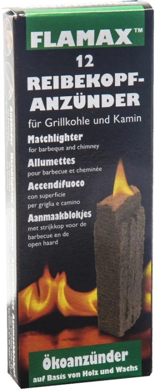 Flamax Ekologiški žiebtuvėlio kubeliai/degtukai, 12 vnt.