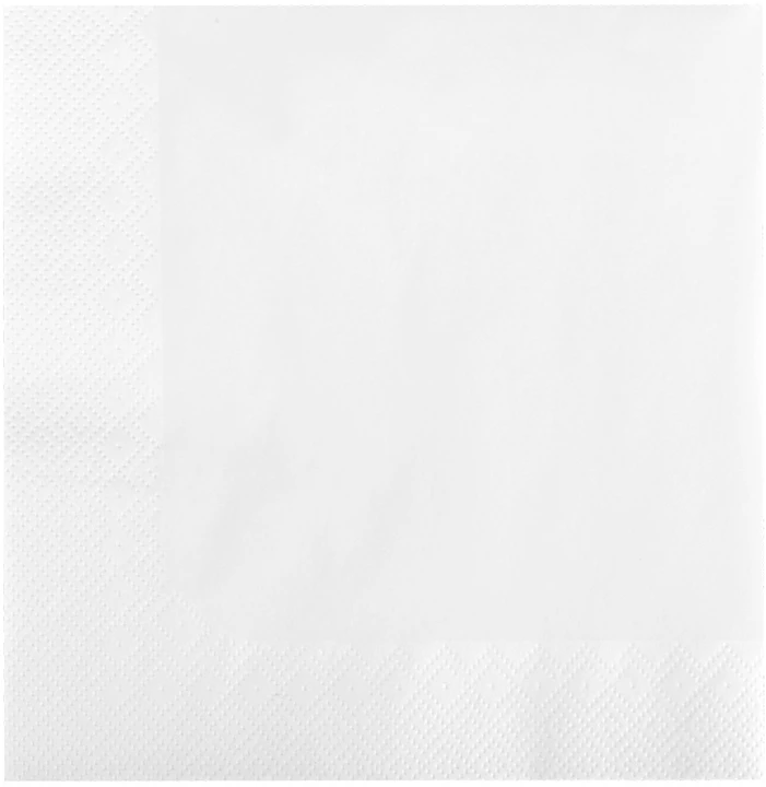 ELEGANCE servetėlės, 20 vnt., baltos, 16.5 x 16.5 x 2.3, 20394, RAVI Decor