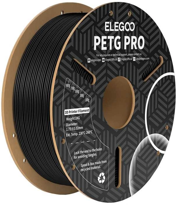 ELEGOO PETG Pro filamentas (juodas)