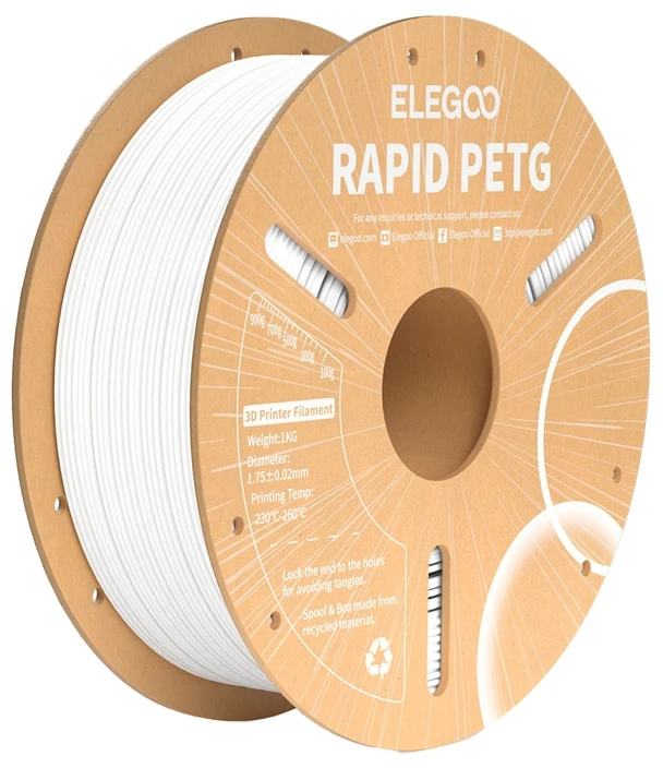 ELEGOO Rapid PETG Filament balta